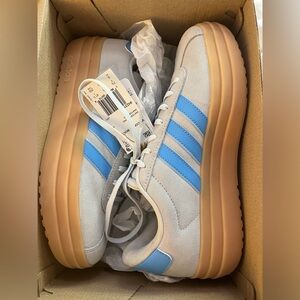 NIB - Adidas VL Court Bold Sneaker - Women's size 9, blue and gray